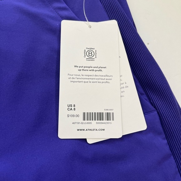 Athleta Brooklyn Lined Pants New with Tags Size 8 Purple - Picture 3 of 13